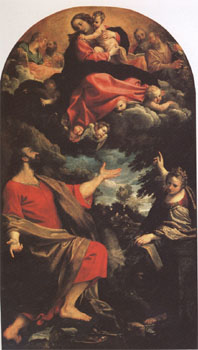 The VIrgin Appearing to ST Luke and ST Catherine (mk05)